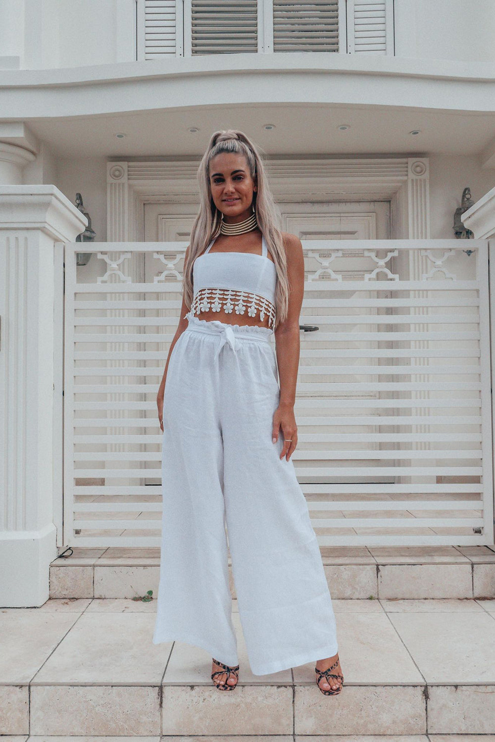 Camilla Pant - White