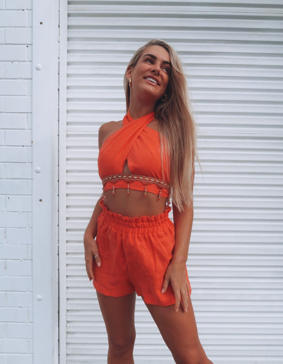 Camilla Shorts - Tangerine